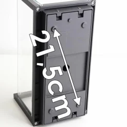 hofstein Applique murale d'extérieur Faroer Noir, 1 lumière, Détecteur de mouvement