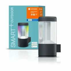 Luminaires Ledvance Applique murale d'extérieur LEDVANCE SMART+ Gris, 1 lumière, Changeur de couleurs