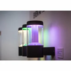 Luminaires Ledvance Applique murale d'extérieur LEDVANCE SMART+ Gris, 1 lumière, Changeur de couleurs