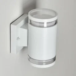 hofstein Applique murale d'extérieur Macoupin Blanc, 2 lumières