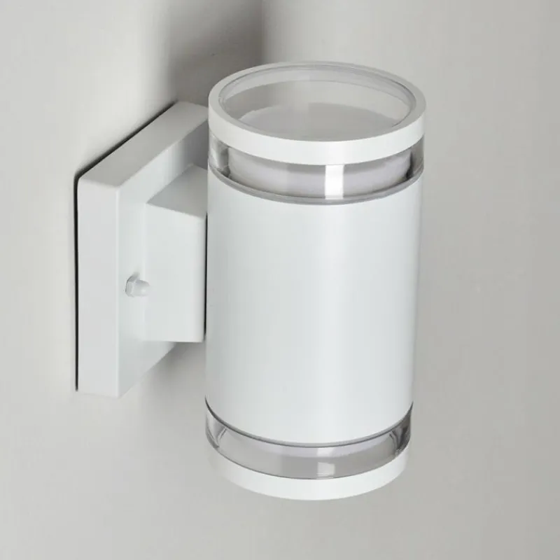 hofstein Applique murale d'extérieur Macoupin Blanc, 2 lumières