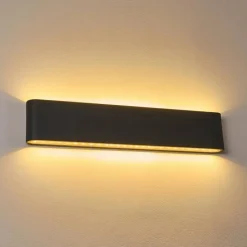 hofstein Applique murale d'extérieur Tinglev Anthracite, 2 lumières