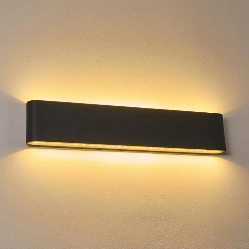 hofstein Applique murale d'extérieur Tinglev Anthracite, 2 lumières