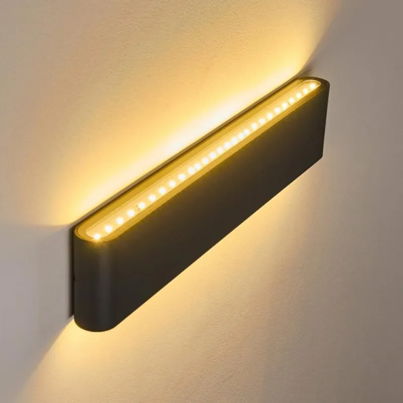 hofstein Applique murale d'extérieur Tinglev Anthracite, 2 lumières