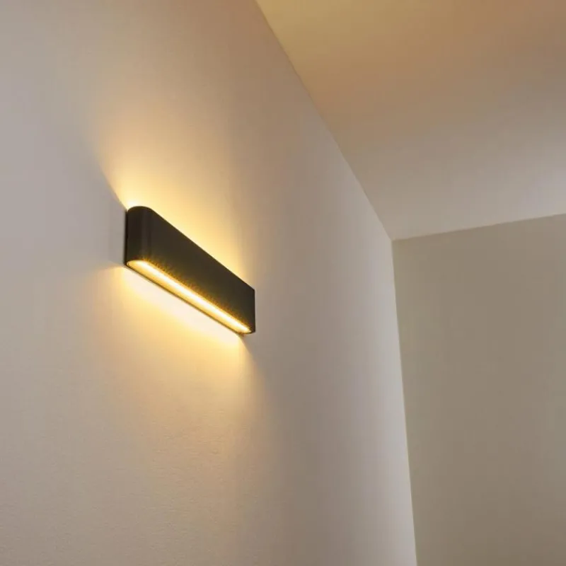 hofstein Applique murale d'extérieur Tinglev Anthracite, 2 lumières