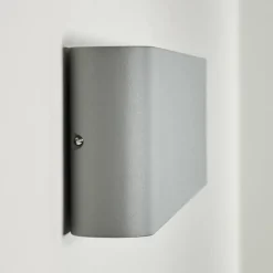 hofstein Applique murale d'extérieur Tinglev LED Gris, 2 lumières