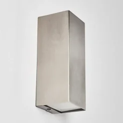 hofstein Applique murale d'extérieur Bogachiel LED Acier brossé, 1 lumière