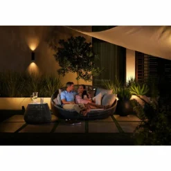 Luminaires Philips Applique murale d'extérieur Philips Hue Ambiance White & Color Appear LED Noir, 2 lumières, Changeur de couleurs