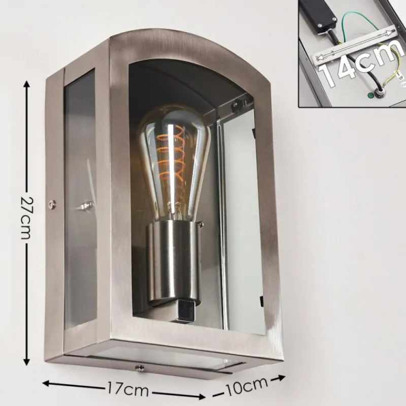hofstein Applique murale d'extérieur Chipola Acier inoxydable, 1 lumière