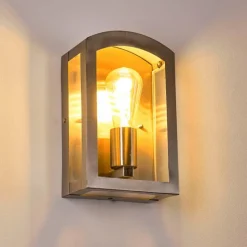 hofstein Applique murale d'extérieur Chipola Acier inoxydable, 1 lumière