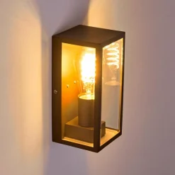 Lampes Vintages & Rétros-hofstein Applique murale d'extérieur Hakkas Brun, 1 lumière