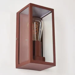 Lampes Vintages & Rétros-hofstein Applique murale d'extérieur Hakkas Brun, 1 lumière