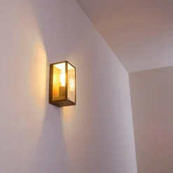 Lampes Vintages & Rétros-hofstein Applique murale d'extérieur Hakkas Brun, 1 lumière
