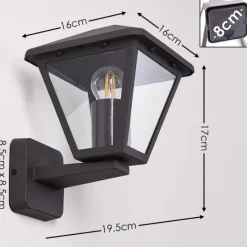 hofstein Applique murale d'extérieur Malmberget Transparent, 1 lumière