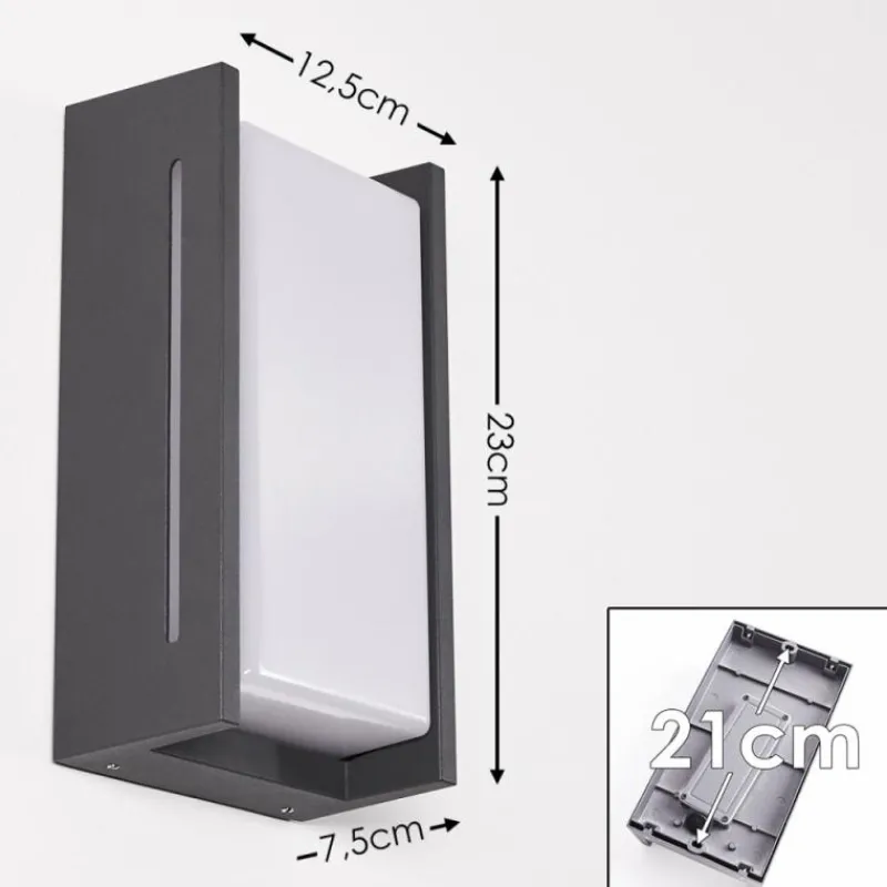 hofstein Applique murale d'extérieur Torhamn LED Anthracite, 1 lumière