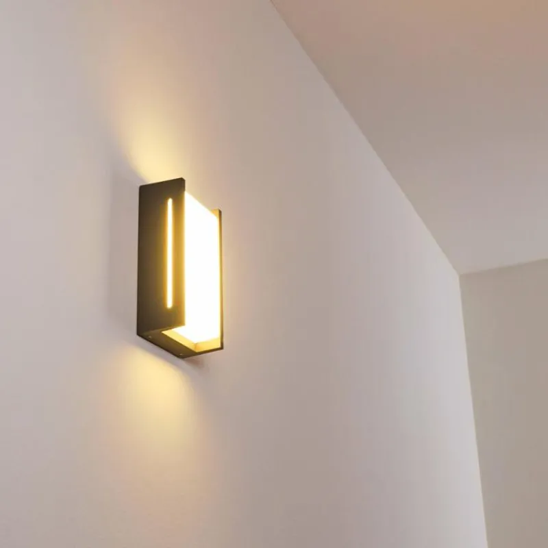 hofstein Applique murale d'extérieur Torhamn LED Anthracite, 1 lumière