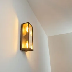 hofstein Applique murale d'extérieur Kiwalik Anthracite, 2 lumières