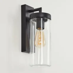 hofstein Applique murale d'extérieur Alegcirasn Noir, 1 lumière