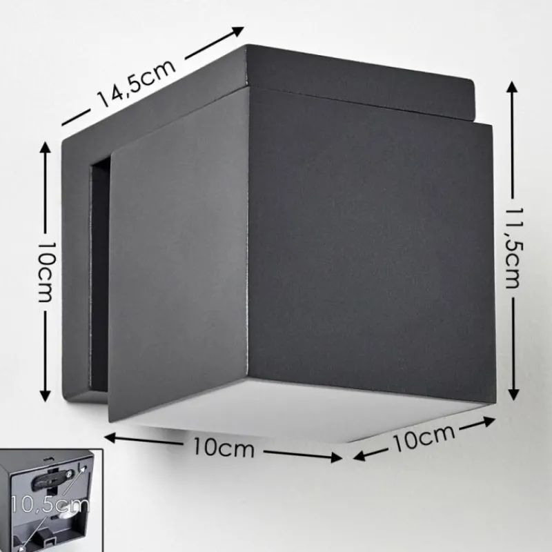 hofstein Applique murale d'extérieur Swanek LED Anthracite, 1 lumière