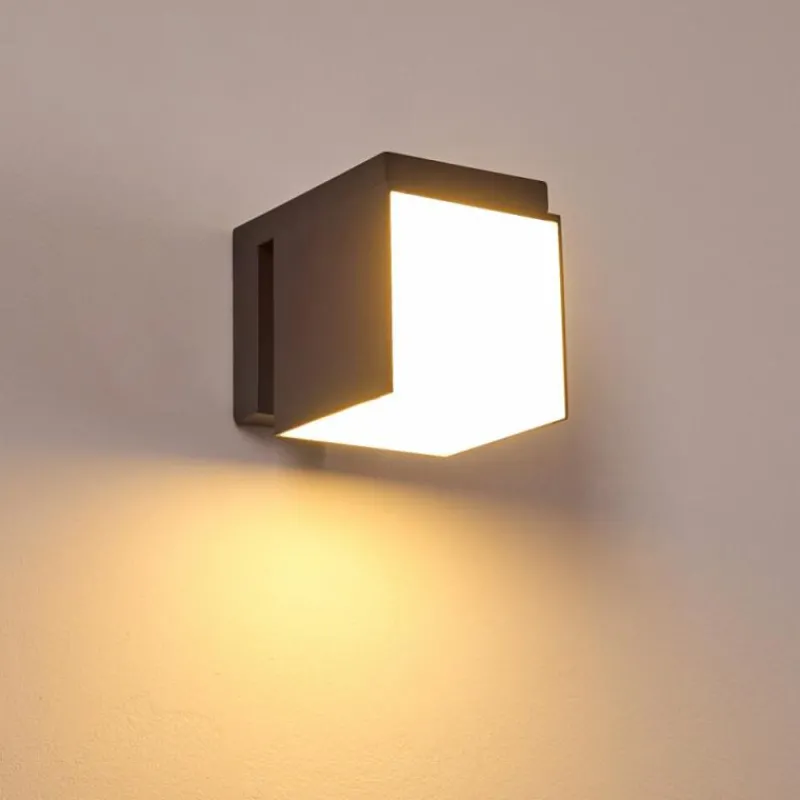 hofstein Applique murale d'extérieur Swanek LED Anthracite, 1 lumière