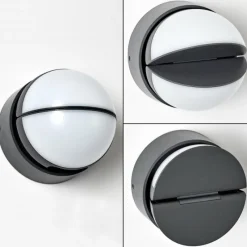 hofstein Applique murale d'extérieur Alghero LED Anthracite, 2 lumières