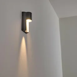 hofstein Applique murale d'extérieur Bormio Gris, Argenté, 1 lumière