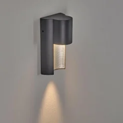 hofstein Applique murale d'extérieur Bormio Gris, Argenté, 1 lumière