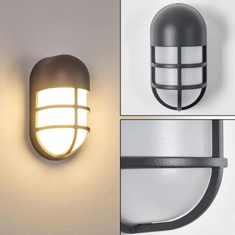 hofstein Applique murale d'extérieur Kyrenia LED Anthracite, 1 lumière