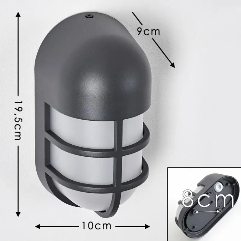 hofstein Applique murale d'extérieur Kyrenia LED Anthracite, 1 lumière