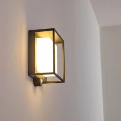 hofstein Applique murale d'extérieur Lansing LED Anthracite, 1 lumière, Détecteur de mouvement