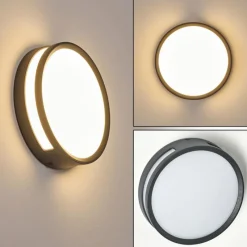 hofstein Applique murale d'extérieur Chiavari LED Anthracite, 1 lumière