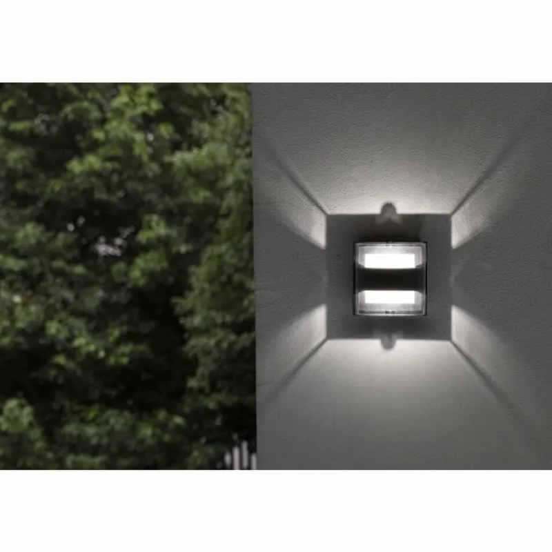 Luminaires Lutec Applique murale d'extérieur Lutec DELTA LED Anthracite, 1 lumière