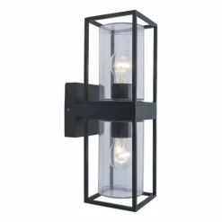 Luminaires Lutec Applique murale d'extérieur Lutec Flair Anthracite, 2 lumières