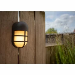 Luminaires Lutec Applique murale d'extérieur Lutec Bullo LED Brun, Rouille, 1 lumière