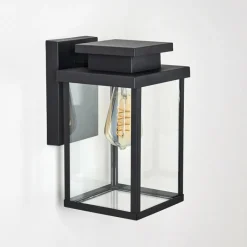 hofstein Applique murale d'extérieur Tieva Noir, 1 lumière