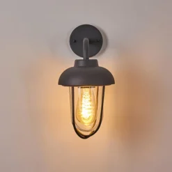 Luminaires Rustiques-hofstein Applique murale d'extérieur Poznan Gris, 1 lumière