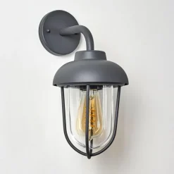 Luminaires Rustiques-hofstein Applique murale d'extérieur Poznan Gris, 1 lumière