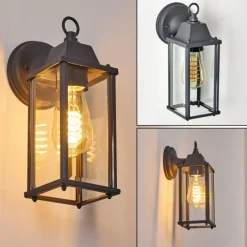 Luminaires Rustiques-hofstein Applique murale d'extérieur Hialeah Anthracite, 1 lumière