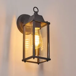 Luminaires Rustiques-hofstein Applique murale d'extérieur Hialeah Anthracite, 1 lumière