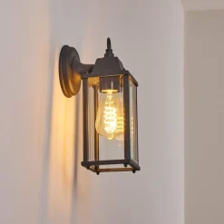 Luminaires Rustiques-hofstein Applique murale d'extérieur Hialeah Anthracite, 1 lumière