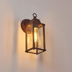 Luminaires Rustiques-hofstein Applique murale d'extérieur Hialeah Rouille, 1 lumière