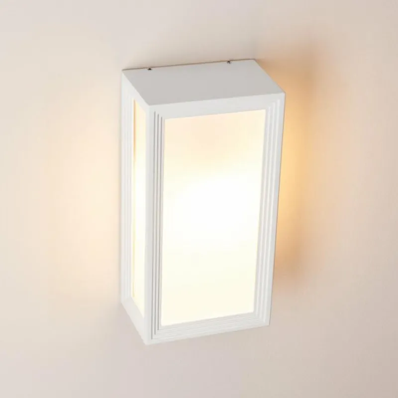 hofstein Applique murale d'extérieur Montreux LED Aluminium, Blanc, 1 lumière