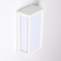 hofstein Applique murale d'extérieur Montreux LED Aluminium, Blanc, 1 lumière