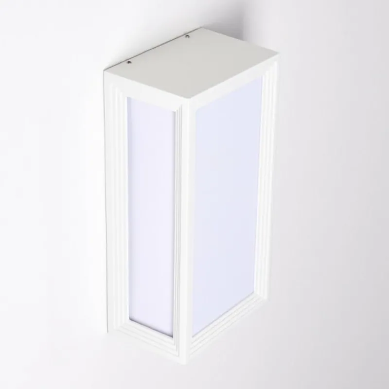 hofstein Applique murale d'extérieur Montreux LED Aluminium, Blanc, 1 lumière