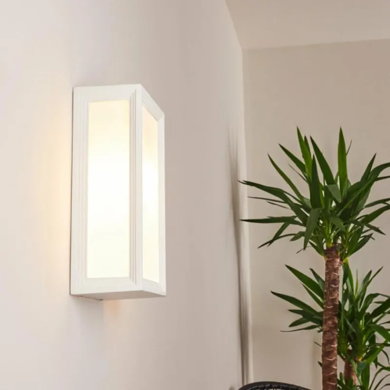 hofstein Applique murale d'extérieur Montreux LED Aluminium, Blanc, 1 lumière