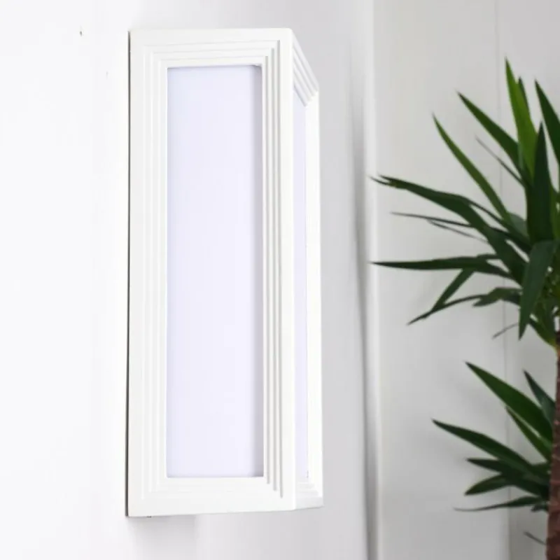 hofstein Applique murale d'extérieur Montreux LED Aluminium, Blanc, 1 lumière