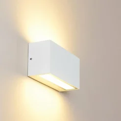 hofstein Applique murale d'extérieur Duluth LED Blanc, 1 lumière