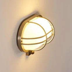 hofstein Applique murale d'extérieur Belmopan Acier inoxydable, 1 lumière, Détecteur de mouvement