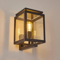 Luminaires Rustiques-hofstein Applique murale d'extérieur Greensboro Noir, 1 lumière