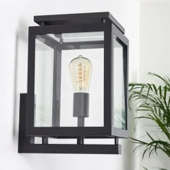 Luminaires Rustiques-hofstein Applique murale d'extérieur Greensboro Noir, 1 lumière